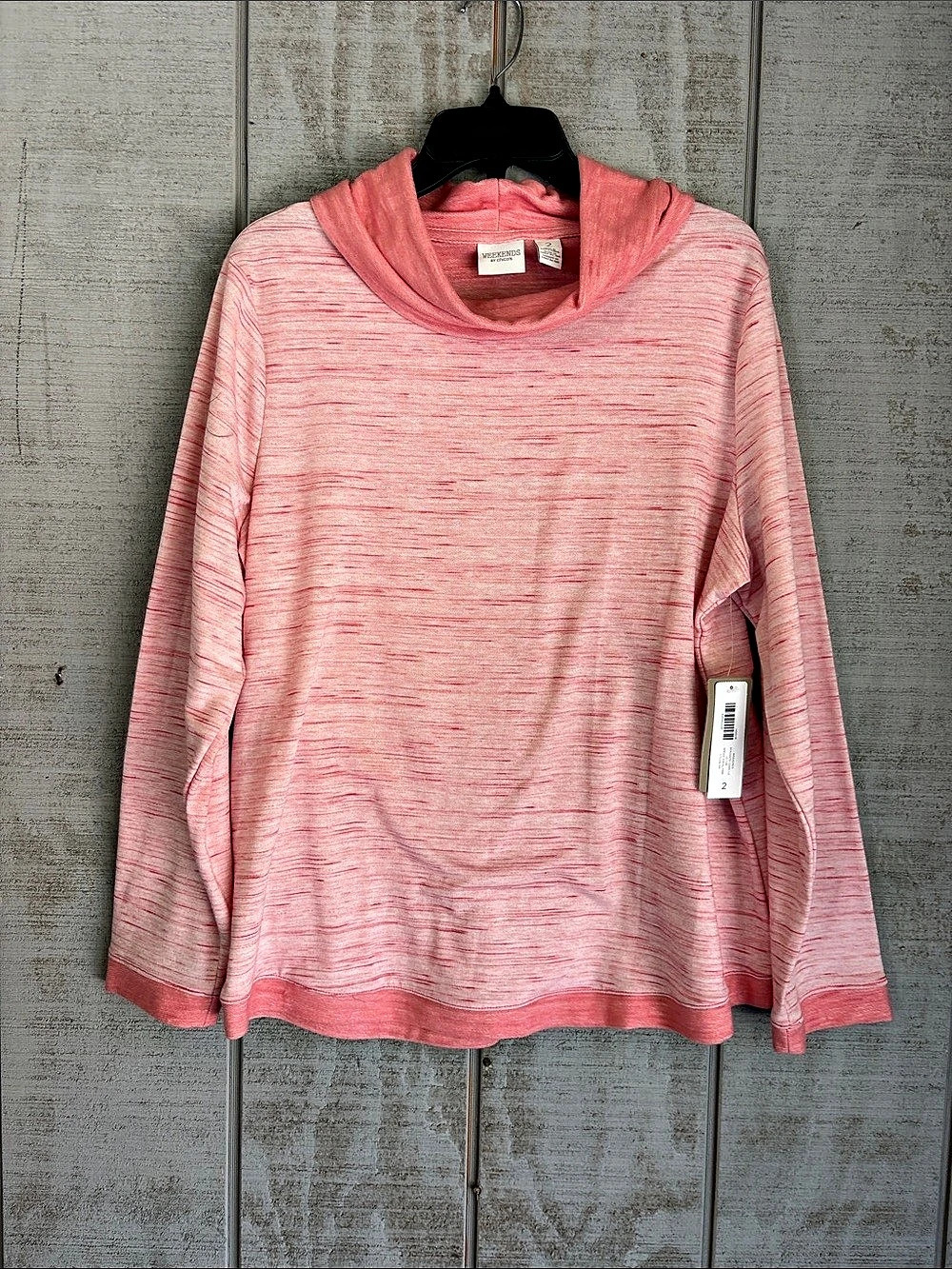 Chico's Pink Pullover Hoodie Size 2 NWT